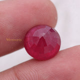 Natural Ruby Round Shaped Faceted Gemstone 12X12mm Healing Loose Gemstone For Making Jewelry