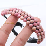 Natural Rhodochrosite Gemstone Thread Bracelet