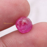 High Quality Natural Ruby Cushion Shaped Faceted Gemstone 8X8mm Healing Loose Gemstone For Making Jewelry