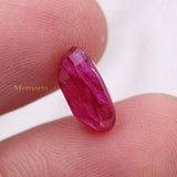 High Quality Natural Ruby Oval Shaped Faceted Gemstone 12X8mm Healing Loose Gemstone For Making Jewelry