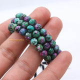 Natural Ruby Zoisite Gemstone Thread Bracelet