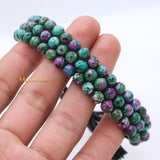 Natural Ruby Zoisite Gemstone Thread Bracelet