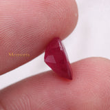 Natural Ruby Heart Shaped Faceted Gemstone 10X10mm Healing Loose Gemstone For Making Jewelry