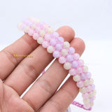 Natural Chalcedony Gemstone Thread Bracelet