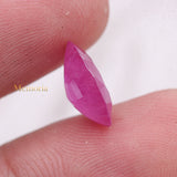 Natural Ruby Oval Shaped Faceted Gemstone 12X10mm Healing Loose Gemstone For Making Jewelry