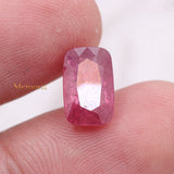 Certified Natural Ruby Cushion Shaped Faceted Gemstone 11X7mm Healing Loose Gemstone For Making Jewelry