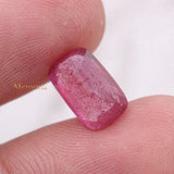 Certified Natural Ruby Cushion Shaped Faceted Gemstone 11X7mm Healing Loose Gemstone For Making Jewelry