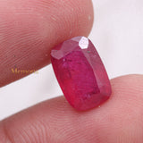 Certified Natural Ruby Cushion Shaped Faceted Gemstone 12X8mm Healing Loose Gemstone For Making Jewelry