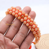 Natural Sunstone Gemstone Thread Bracelet