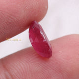 Certified Natural Ruby Cushion Shaped Faceted Gemstone 12X8mm Healing Loose Gemstone For Making Jewelry