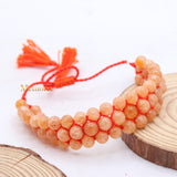 Natural Sunstone Gemstone Thread Bracelet