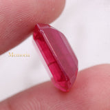 Natural Ruby Rectangle Shaped Faceted Gemstone 16X12mm Healing Loose Gemstone For Making Jewelry