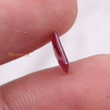 Natural Ruby Rectangle Shaped Rose Cut Gemstone 8X7mm Healing Loose Gemstone For Making Jewelry