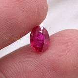 High Quality Natural Ruby Oval Shaped Faceted Gemstone 8X6mm Healing Loose Gemstone For Making Jewelry