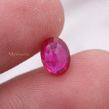 High Quality Natural Ruby Oval Shaped Faceted Gemstone 8X6mm Healing Loose Gemstone For Making Jewelry