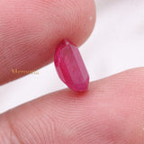 Certified Natural Ruby Octagon Shaped Faceted Gemstone 9X6mm Healing Loose Gemstone For Making Jewelry