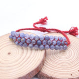 Natural Iolite Gemstone Thread Bracelet