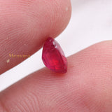 Natural Ruby Oval Shaped Faceted Gemstone 7X6mm Healing Loose Gemstone For Making Jewelry