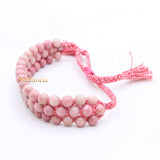 Natural Rhodochrosite Gemstone Thread Bracelet