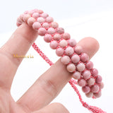 Natural Rhodochrosite Gemstone Thread Bracelet