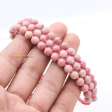 Natural Rhodochrosite Gemstone Thread Bracelet