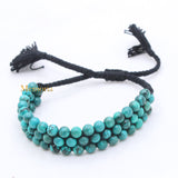 Natural Turquoise Gemstone Thread Bracelet