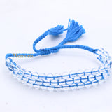 Natural Crystal Gemstone Thread Bracelet