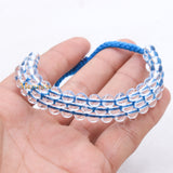 Natural Crystal Gemstone Thread Bracelet