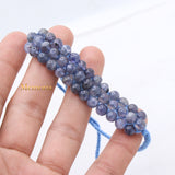 Natural Iolite Gemstone Thread Bracelet