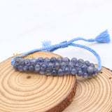 Natural Iolite Gemstone Thread Bracelet