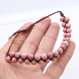 Natural Rhodochrosite Gemstone Thread Bracelet