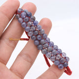 Natural Iolite Gemstone Thread Bracelet