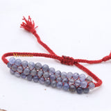 Natural Iolite Gemstone Thread Bracelet