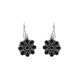 Designer Black Onyx 925 Silver Gold Plated Earring