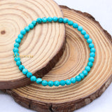 Natural Turquoise Gemstone Stretchable Bracelet