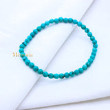 Natural Turquoise Gemstone Stretchable Bracelet