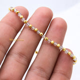 925 Silver Natural Moonstone Gemstone Stretchable Bracelet