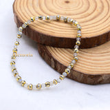 Natural Moonstone Gemstone Stretchable 925 Silver Bracelet