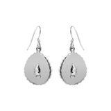 Designer Natural White Topaz Gemstone 925 Sterling Silver Gold Plated Earring