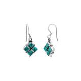 Natural Turquoise Gemstone 925 Sterling Silver Gold Plated Gold Plated Earring