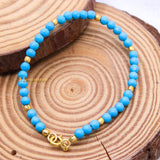 Natural Turquoise Gemstone 925 Silver Bracelet