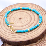 Natural Turquoise Gemstone 925 Silver Bracelet