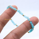 Natural Chalcedony Gemstone 925 Silver Bracelet