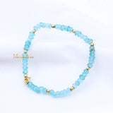 Natural Chalcedony Gemstone 925 Silver Bracelet