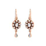 Natural Cubic Zircon 925 Silver Gold Plated Earring