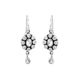 Natural Cubic Zircon 925 Silver Gold Plated Earring