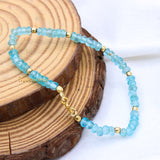 Natural Chalcedony Gemstone 925 Silver Bracelet