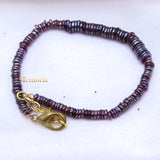 Natural Amethyst Gemstone 925 Silver Bracelet