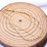 Natural Rose Quartz Gemstone 925 Silver Bracelet