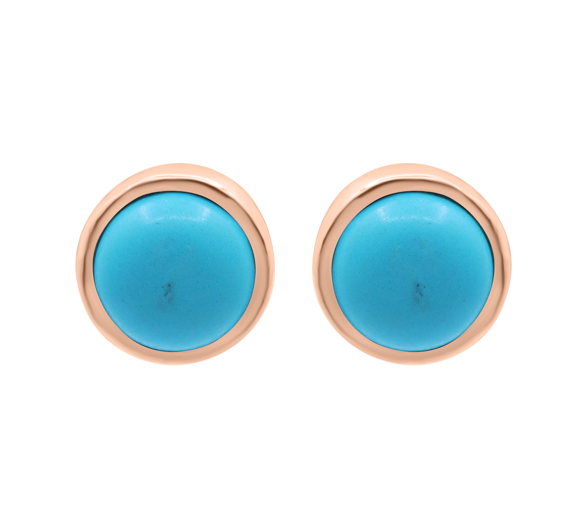 Natural Turquoise Gemstone 925 Sterling Silver Stud Earring